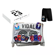 Camiseta Colo Colo Niño Arturo Vidal Caja Temática Kit 2024