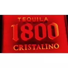 Cartel Bar Luminoso Tequila 1800 Cartel Anuncio Luminoso