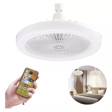 Ventilador De Teto Com Led Branco 5 Lâminas 26cm 360 Graus