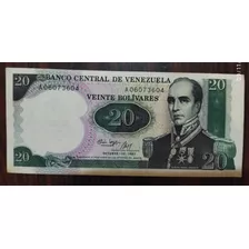 Billetes Venezolanos Colección Veinte Bolívares 1987
