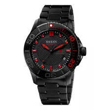 Reloj Para Hombre Gucci Ya126230 Negro Acero Inoxidable 