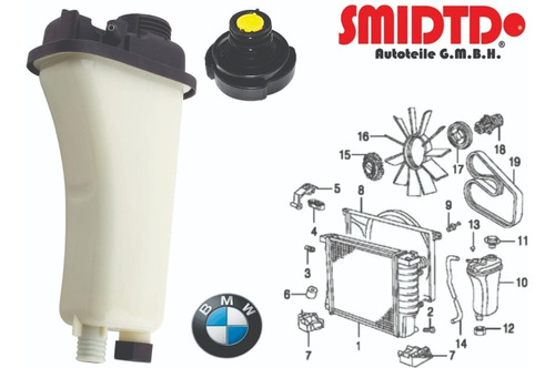 Deposito Y Tapon Anticong Bmw 323i 2.5l 92-98 Smidtd Foto 2