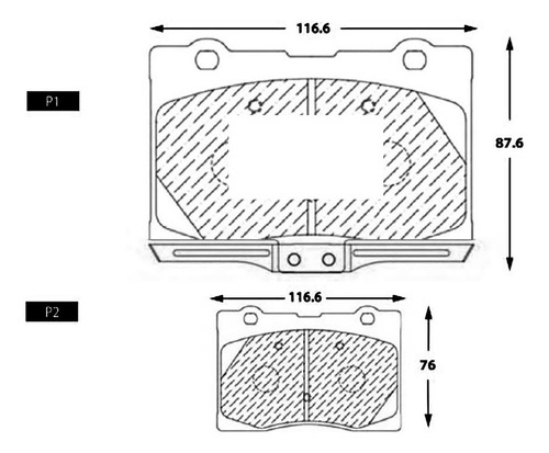 Pastilla De Freno Delantera Acura Rl  3.5 2006 Foto 3