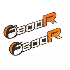 Emblema Adesivo Resinado Bmw F800r Laranja 16,5x3,2 Cms