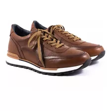 Tenis Para Hombre Casuales 100% Piel Fabian Arenas 6309