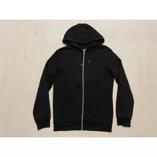 Campera Primark Talle M Buzo Hoddie Capucha Negra Importada