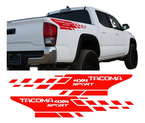 Sticker Calca De Caja Batea Toyota Tacoma 4x4  Sport Foto 3