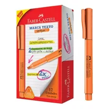 12 Canetas Marca Texto Faber Castell Grifpen Laranja