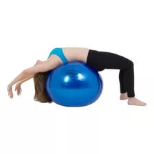 Bola De Pilates 55 Cm Amarela C/bomba Supermedy