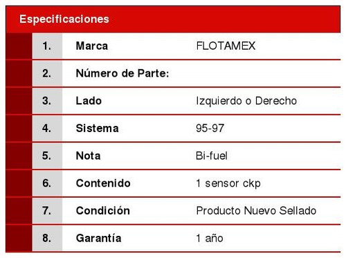 1 Sensor Cigueal Ckp De Calidad Focus Station 2l 00/04 Foto 2