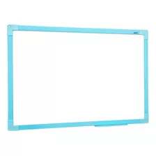 Lousa Quadro Branco 30x40 Cm Moldura Soft Colors Azul