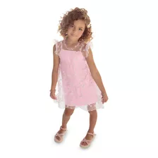 Vestido C/sobreposição Infantil Menina Verão Trick Nick