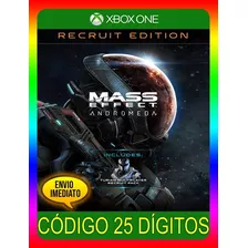 Mass Effect Andromeda Recruta Xbox One 25 Dígitos (envio Já)