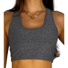 Top Academia Feminino Cropped Fitness 