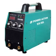 Soldadora Inverter 300 Amperes Power Action Color Cian Frecuencia 50hz