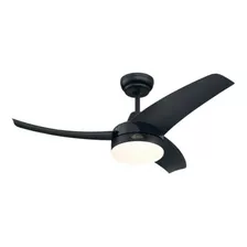 Ventilador De Techo 421 B Negro Brillante Decorativo Luz 24w Cantidad De Aspas 3 Diámetro 107 Cm Material De Las Aspas Abs