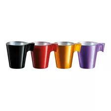 Taza Café Longo 220cc Pack X4 Surtidas Luminarc Flashy