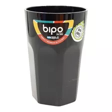 Vaso Facetado Bipo Color Negro