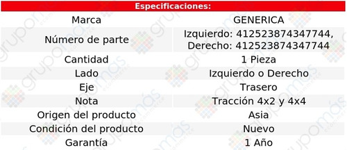 Maza Izq O Der Tra Generica Nissan Pathfinder 05 Al 12 Foto 2