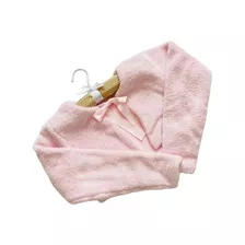 Bolero Casaquinho Infantil Pelo Ted Luxo - Rosa