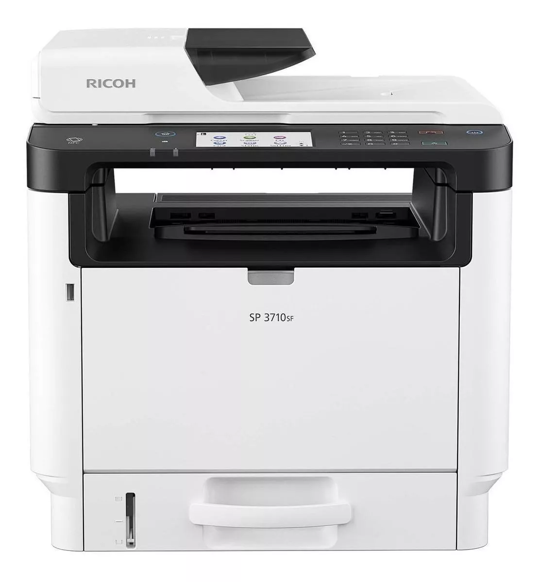 Impresora Multifunción Ricoh Sp 3710sf Con Wifi Blanca Y Gris 220v