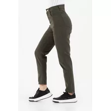 Pantalon Mujer Jean Mom Boyfriend Rígido Tiro Alto 34 Al 48