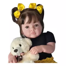 Boneca Bebê Reborn Kit Tutti Realista + Enxoval