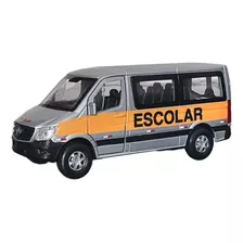 Miniatura Van Escolar Mercedes-benz Sprinter *metal 