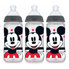 Nuk Biberones Flujo Suave Disney Mickey Mouse Anticolico 3pz