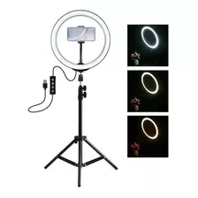 Aro De Luz Led Flash Selfie Anillo 26cm 10 Pulgadas Trípode