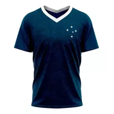 Camiseta Masculina Cruzeiro Ec Graphite Dry Max Toque Zero