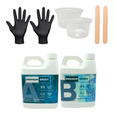 Resina Epoxica Transparente Arte Manualidades Kit 1.5 Kg