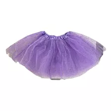 Saia De Tule Com Glitter Colorido 40 Centímetros