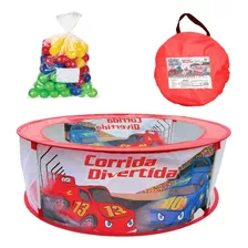 Piscina Infantil Menino Bebe C/ 50 Bolinha Corrida Divertida