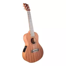 Ukulele Eletrico Concert P10 Pré Ampl. 2 Bandas Spring Us-23 Cor Marrom