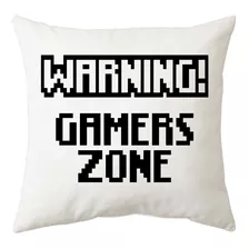 Warning! Gamers Zone Almohadon Friki Tu Eres