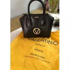 Bolsa Valentino By Mario Valentino, Negra Herraje Dorado