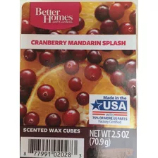 Better Homes And Gardens Cranberry Mandarin Splash Cubos De