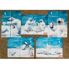  5 Posters Afiches Coca Cola Osos Polares Nuevos