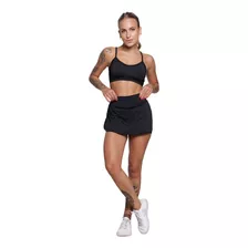 Conjunto Academia Top Alça Fina E Short Saia Feminino Fitnes