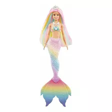 Barbie Dreamtopia Sereia Arco-íris Mágica Mattel Gtf89