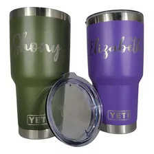 Vaso Térmico Yeti Acero Inoxidable Personalizado Laser 2pzas