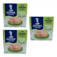 Atum Sólido Natural Baixo Teor Sódio Gomes Da Costa 3 X 120g