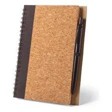 Caderno Em Cortiça Com Esferográfica