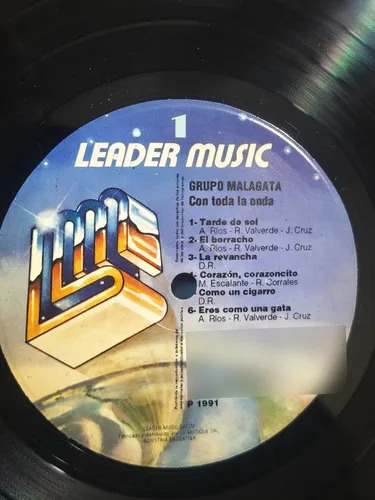Grupo Malagata - Con Toda La Onda - vinilo 1991