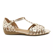 Sandalias Mujer Bajas Cuero Vacuno Sucre 3748 Tipo Guarachas