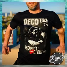 Remera Buceo Shark Calidad Premium 100% Algodon Deco