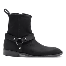 Botín Hombre Caballero Chelsea Boots Piel Gamuza Arnés 204