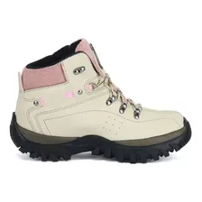 Tênis Bota Coturno Feminino Adventure Trilha Couro Ecológico