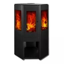 Calefactor Leña Corner 650 Amesti 9,4kw Doble Combustion